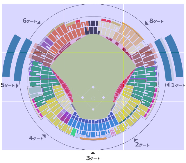 福岡paypayドーム座席表