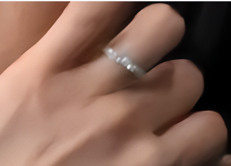 結婚指輪の鮮明画像