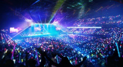 ららアリーナ音楽コンサート開催時CG